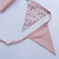 Pink Polka Dot & Floral Bunting Flags