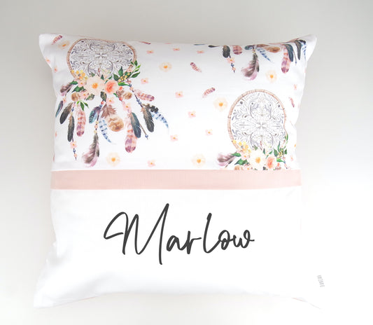 Neutral Dreamcatcher Personalised Cushion Cover