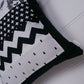 Black & White Bowtie Bear Patchwork Cushion Cover