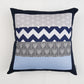 Blue & Grey Patchwork Cushion Cover