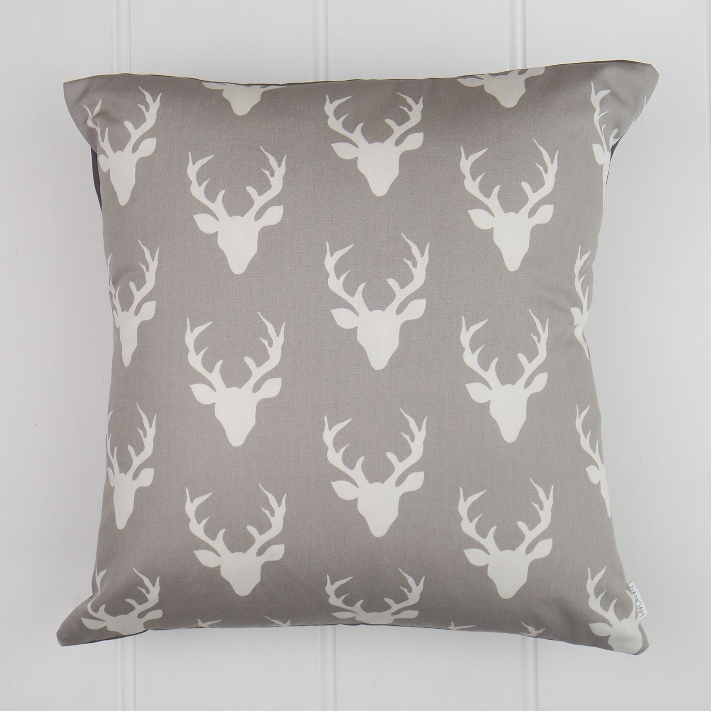 White Deer Head Cushion Cover