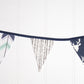 Navy & Mint Woodland Bunting Flags
