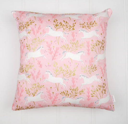 SALE - Pink & Gold Unicorn Cushion Cover
