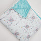 *50% OFF* - Minky Baby Blanket with Pastel Indian Bunnies