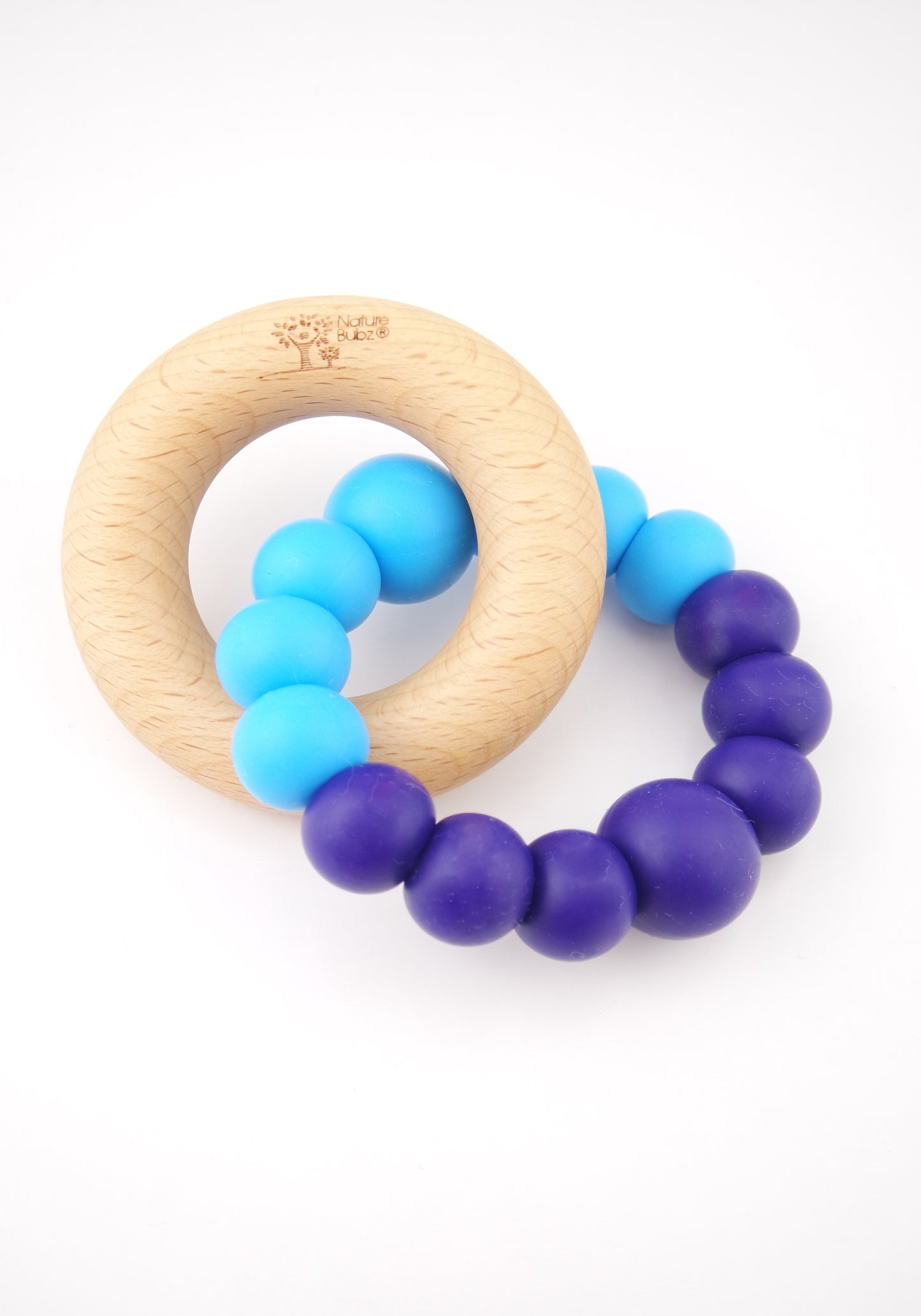 Navy Blue & Bright Blue Teether