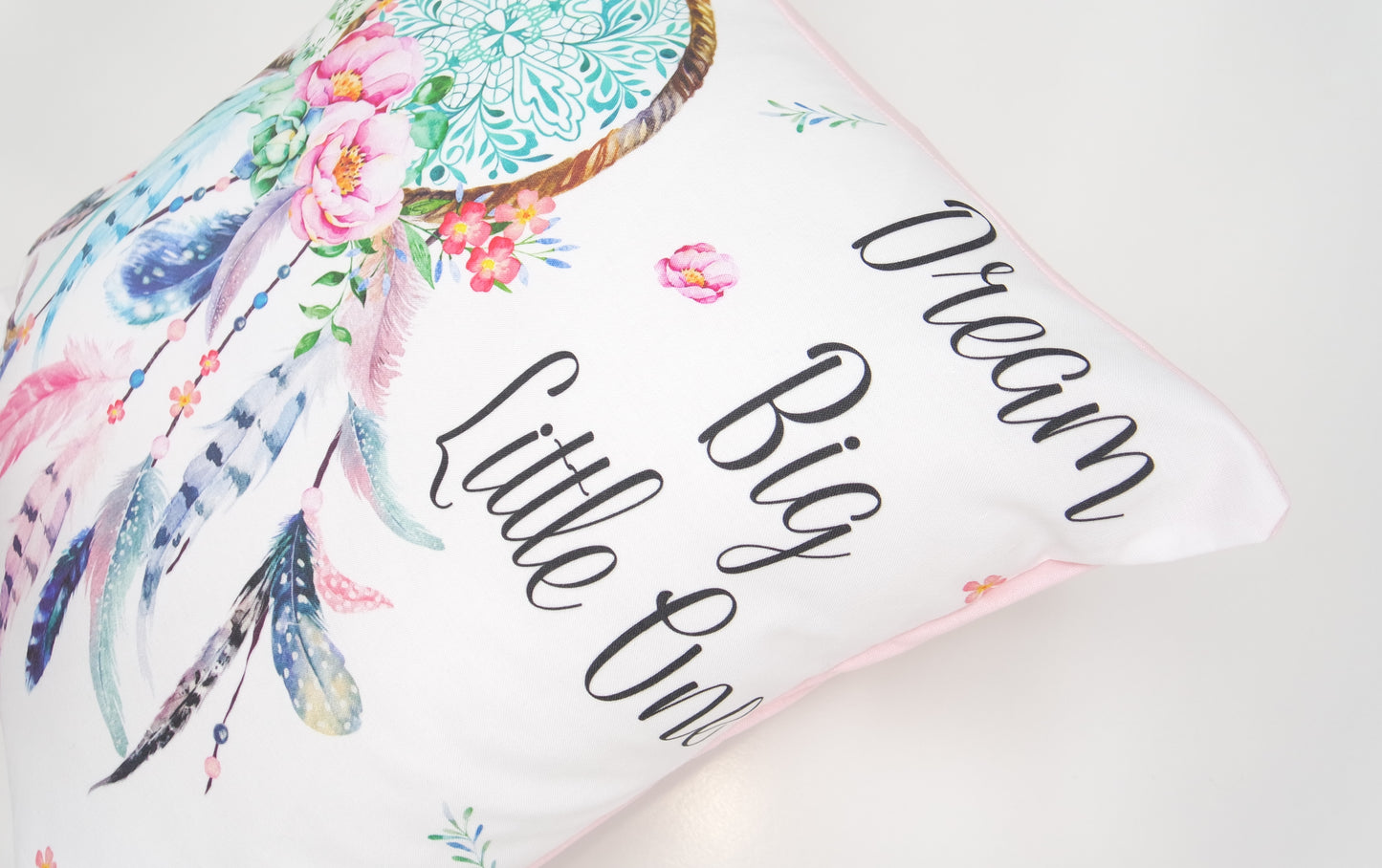 Pink Dream Big Little One Cushion Cover