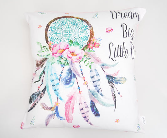 Bright Pink Dream Big Little One Cushion Cover