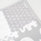 Grey & White Elephant Patchwork Quilt