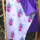 Purple Boho Mermaid Minky Baby Blanket