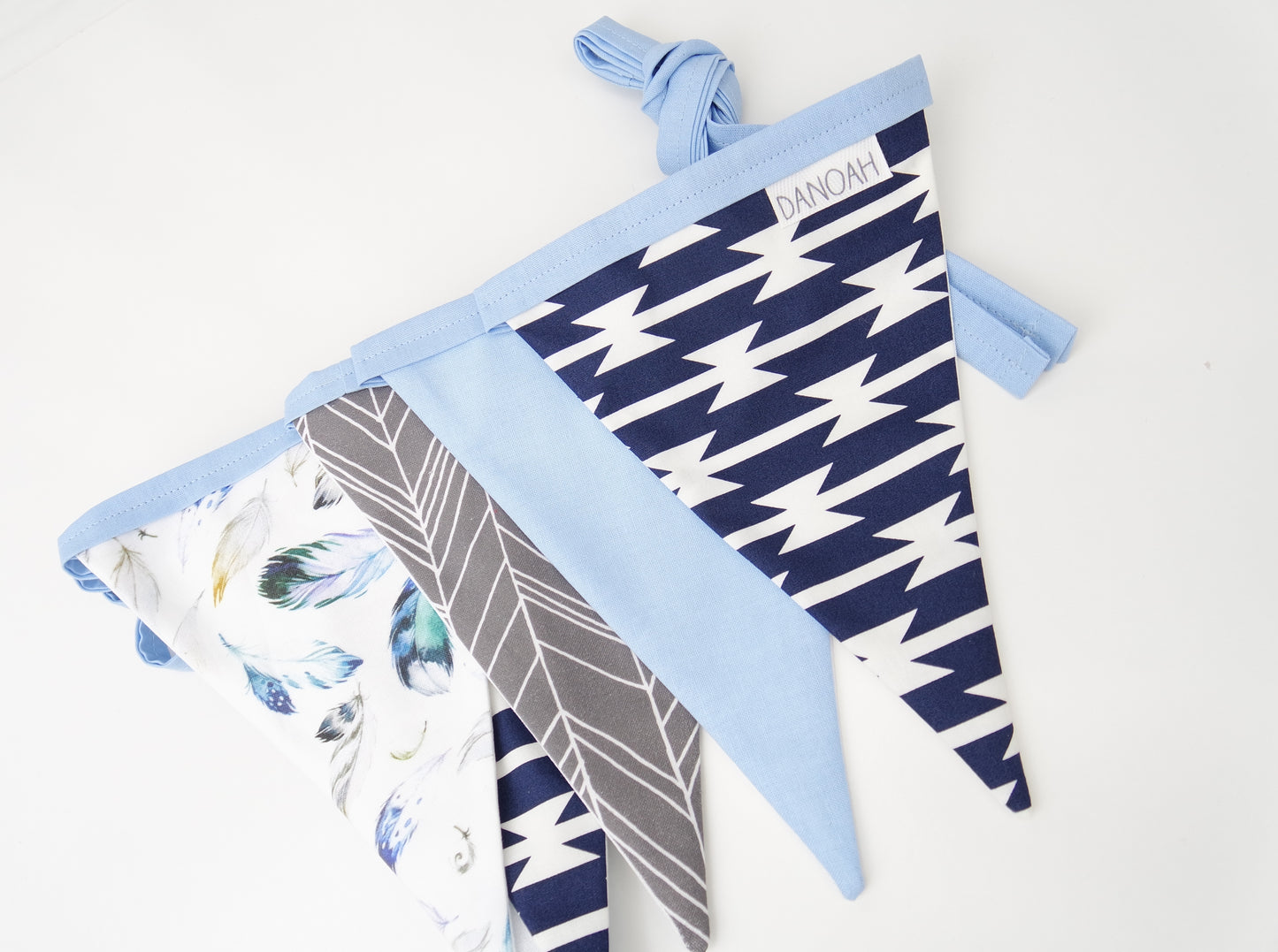 Blue Tribal Bunting Flags