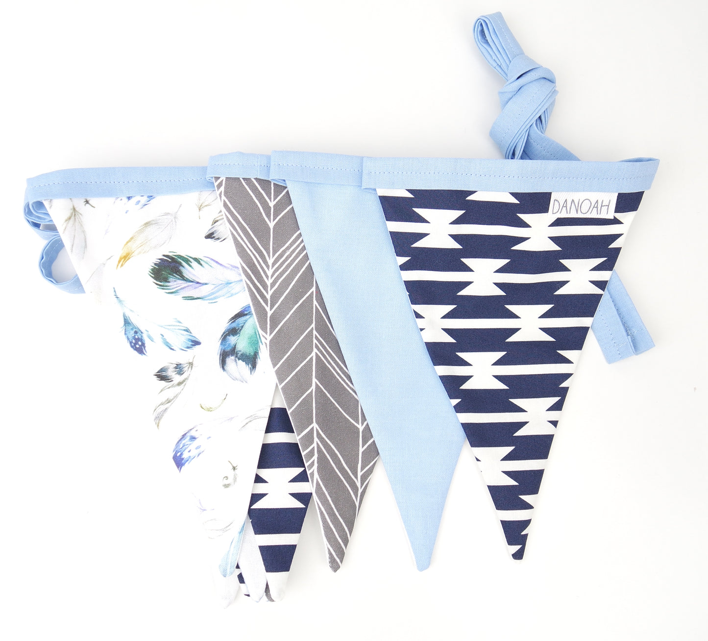 Blue Tribal Bunting Flags