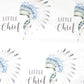 100% Cotton Cot/Bassinet Fitted Sheet or Change Table Cover - Little Chief