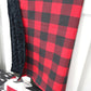 Red Plaid Minky Baby Blanket