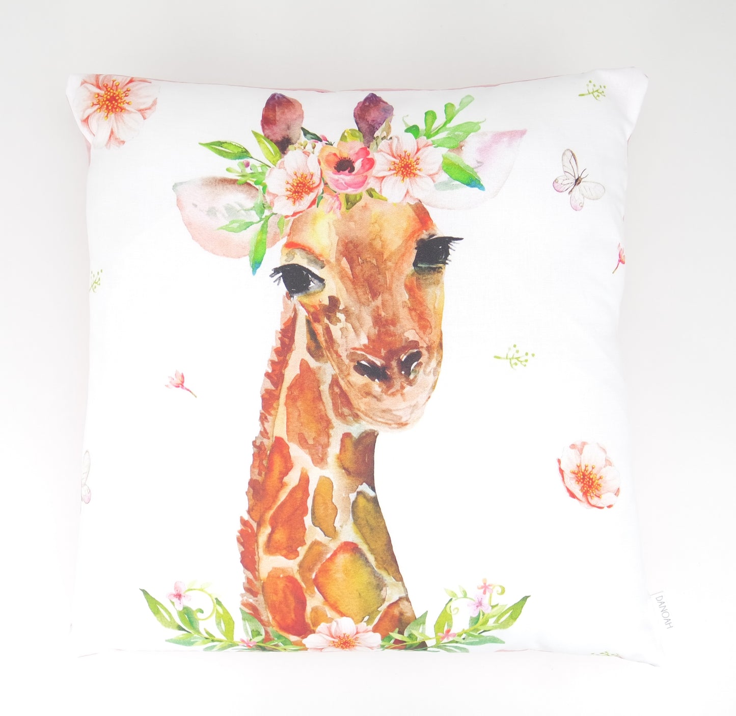 Girl Giraffe Cushion Cover