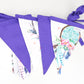 Bright Purple Dreamcatcher Bunting Flags