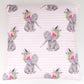 Fierce Elephant & Pink Stripes Cushion Cover