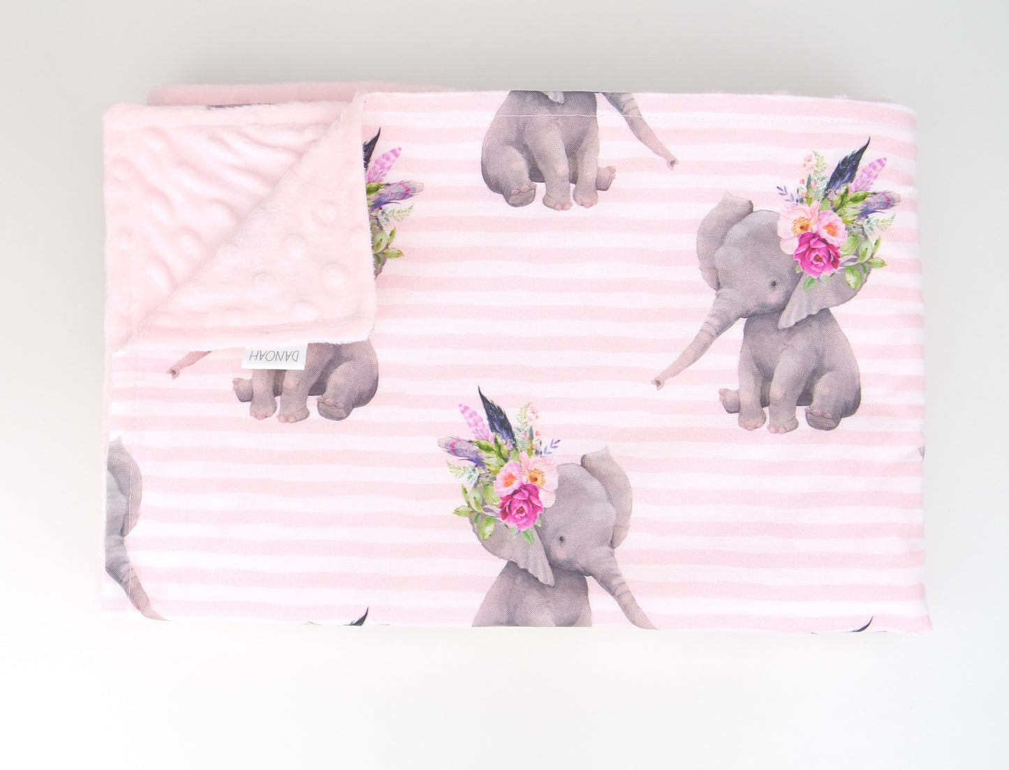Fierce Elephant Minky Baby Blanket