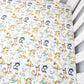 100% Cotton Cot/Bassinet Fitted Sheet or Change Table Cover - Australian Animals