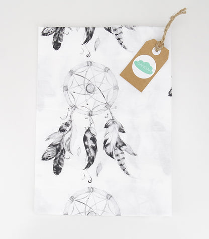 Fitted Cot Sheet ADD-ON to Black Dreamcatcher Collection