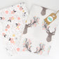 Fitted Cot Sheet ADD-ON to the Pink Deer Head Collection