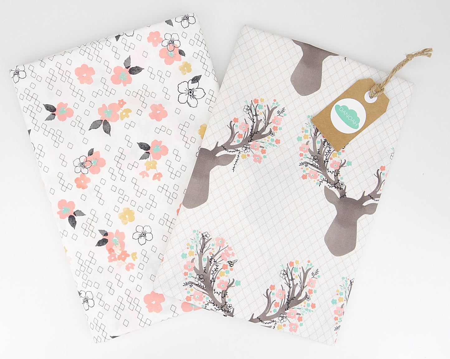 Fitted Cot Sheet ADD-ON to the Pink Deer Head Collection