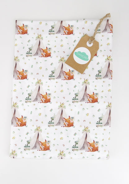 Fitted Cot Sheet ADD-ON to Boho Deer Collection