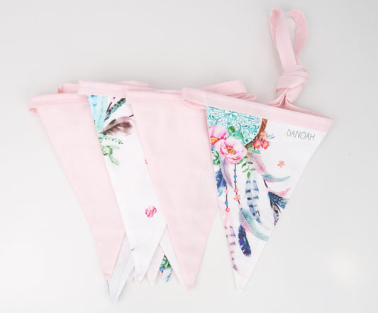 Pink Dreamcatcher Bunting Flags